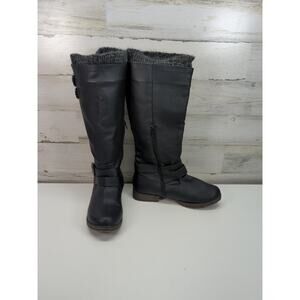 Womens Just Fabulous Rubie Black Size 7-8? Moto Boots Vegan 0706